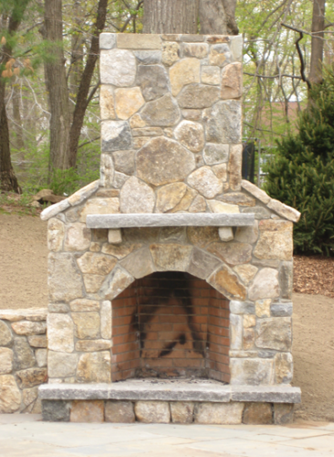 Custom Outdoor Fireplace