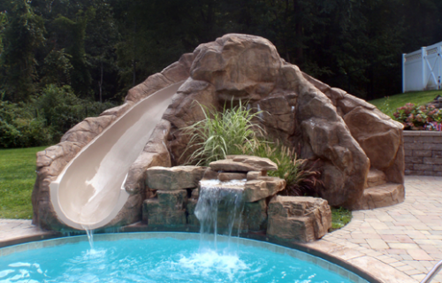 Custom Waterfall and Slide