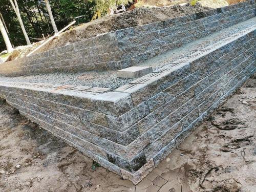 Inground Pool Retaining Wall